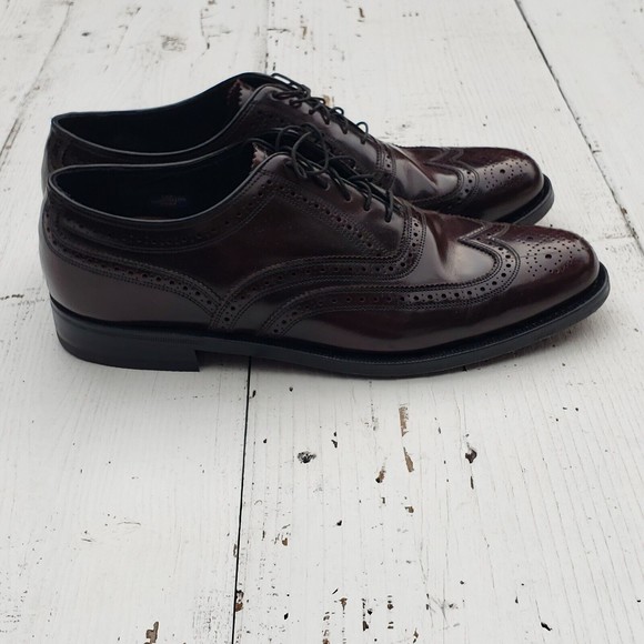 Florsheim Men's Gladiator Full-grain Leather Dress Shoes SZ 42 US 8.5 WORN ONCE